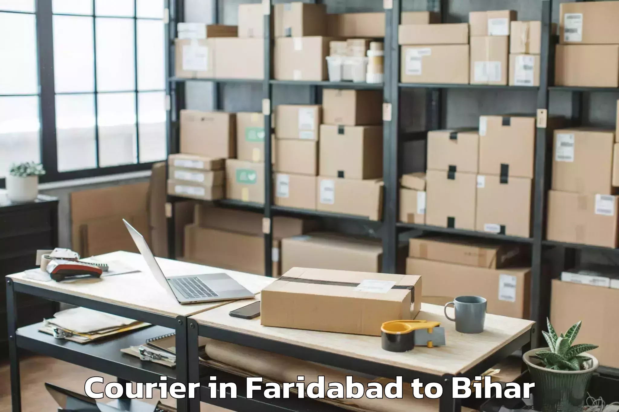 Reliable Faridabad to Mansurchak Courier